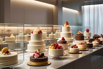 wedding cake with a candle