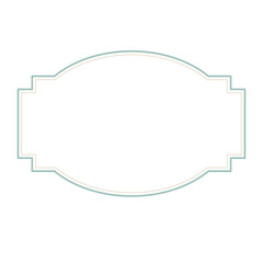 ナチュラルで可愛いスモーキーグリーンとベージュのクラシックフレーム