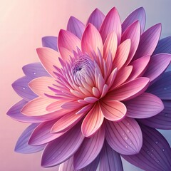 Beautiful Pink and Purple Lotus Flower – Elegant Bloom with Soft Petals and Gradient Background