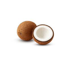 coconut isolated on white background