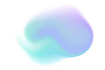 Abstract  holographic blob green lilac colors