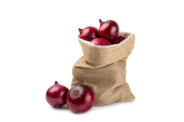 Shallot onion isolated on white background. onion slice. onion rings. Fresh red Onion. Natural, fresh, vegetarian food. Agricultural products. Healthy eating. Vegetables. Farmer's market.