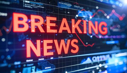 Breaking News with digital interface