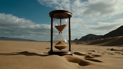 Radiation-infused hourglass marking the countdown to destruction