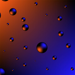 Abstract background with purple 3d spheres