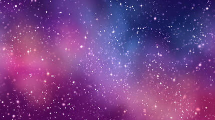 Obraz premium Sparkling starry sky, background illustration, purple pink gradient Stock Illustration