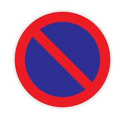 Obraz na płótnie Canvas stationnement interdit logo panneau