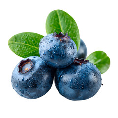 Obraz premium Bilberry with half slices falling or floating png