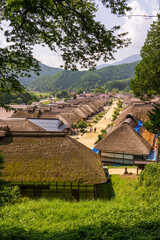 Scenery of Ouchi-juku , Fukushima Prefecture in Japan