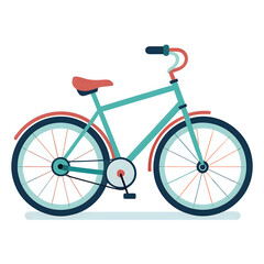 Obraz premium bicycle ,vector illustration white background