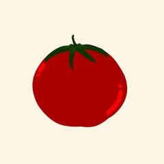 Red tomato illustration