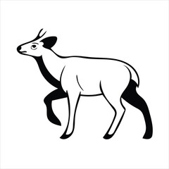vector image of a deer