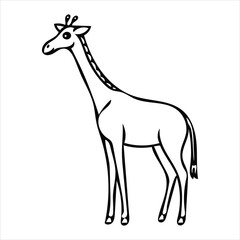 giraffe cartoon illustration