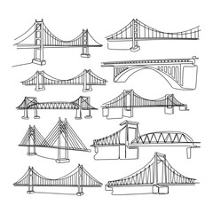 bridge vector illustration
