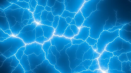 Fractal-like neon electricity branching in a cosmic void, depicting natural energy patterns.