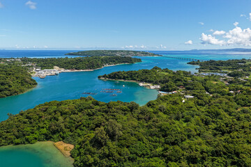 Kouri Island (古宇利島) and Emerald Sea in Okinawa, Japan