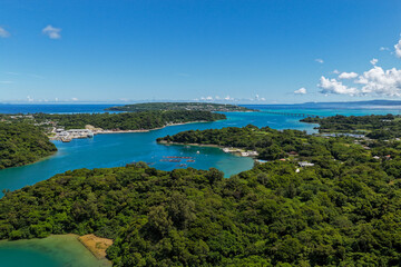 Kouri Island (古宇利島) and Emerald Sea in Okinawa, Japan