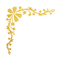 golden corner ornament - 7