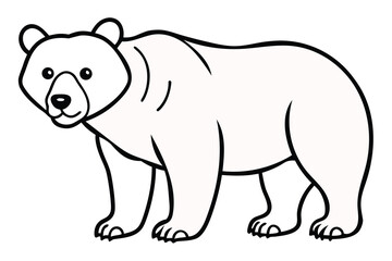 Fototapeta premium polar bear cartoon