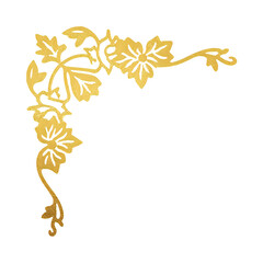 Fototapeta premium golden corner ornament - 22