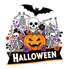 Aesthetic Halloween Graphic Spooky Trick or Treat Halloween Party