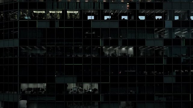 Night in Tokyo : Walls of Cybercity's Office Buildings Resemble the Motherboards of Semiconductor Computer Chips  |  Shibuya, Tokyo, Japan
