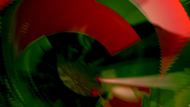 Dynamic red and green abstract background for presentations, landing pages, and tech industry marketing materials