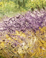 Textured oil painting