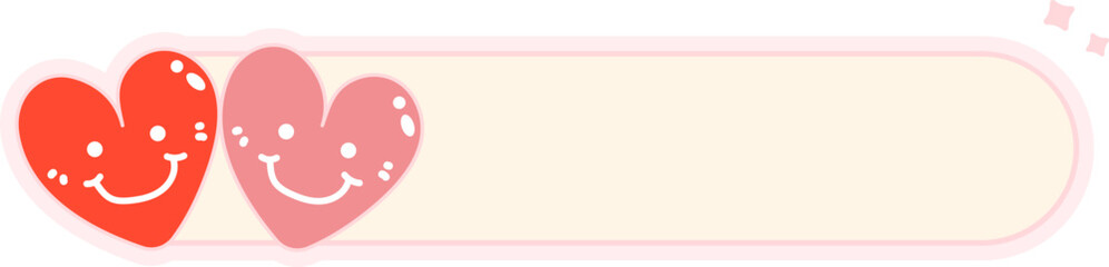 Heart label text box