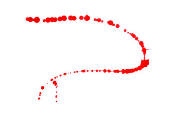 Red splash watercolor texture, stains, watercolor drips, watercolor spread on transparent background.