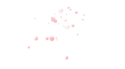 Pink splash watercolor texture, stains, watercolor drips, watercolor spread on transparent background.