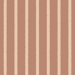 Seamless rough stripe pattern featuring cream stripes over terracotta. Perfect for rustic and modern design projects.