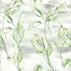 The bright watercolor floral seamless pattern