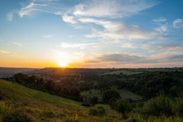 Dover zachód słońca