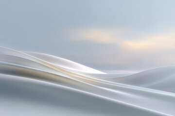 delicate flowing lines forming minimalist representations of nature on clean background