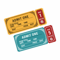 Vector illustration of a ticket