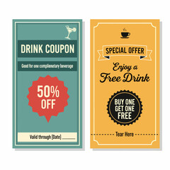 Vintage Drink tickets