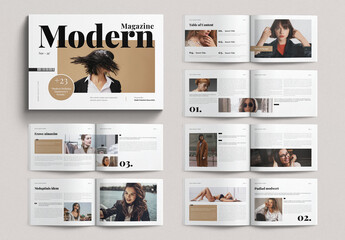 Modern Magazine Template Landscape