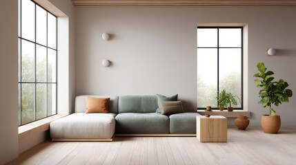 Obraz premium Space saving modular living room design for small apartments