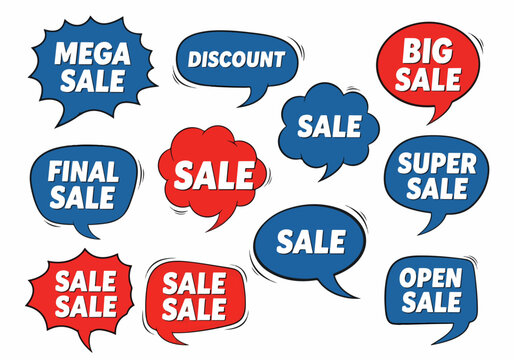 set of sale labels