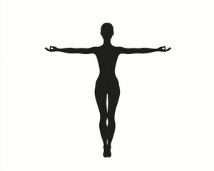 yoga pose silhouette