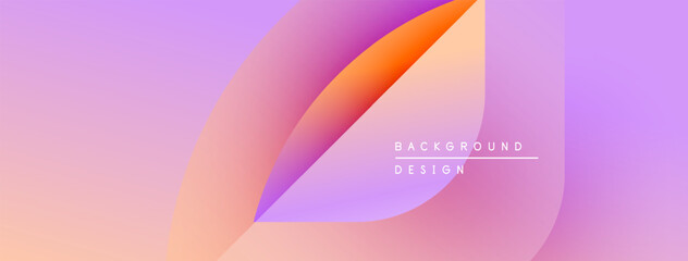 Abstract gradients blend, creating soft visual flow. Pink, orange, purple hues dominate design. Text reads background design.