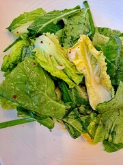 Fresh Kimchi Geotjeori - This Korean food Kimchi can be compared to an uncooked salad rather than a fermented dish. The salted cabbage is mixed with various seasonings and eaten on the spot