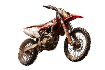 High-Performance Motocross Bike - Transparent Background