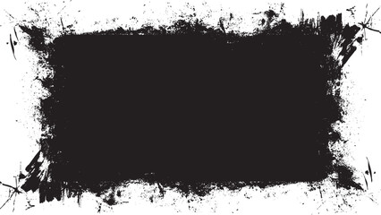 Horror and grunge style, aesthetic vector frame.