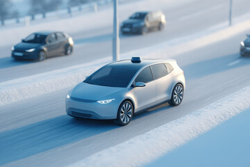 ultrabright scene essence of ai confidently predicting road hazards