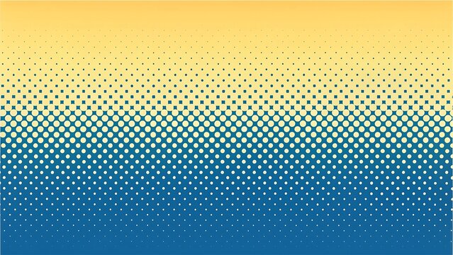 Gradient halftone pattern background in blue and yellow modern abstract design for digital art and stylish presentations and graphic design work
