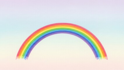 Soft and Gentle Rainbow Illustration