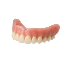 Obraz premium Dentures False Teeth Isolated on White Background