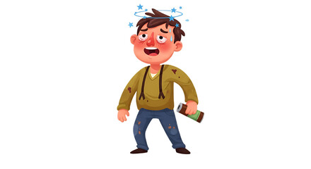 A Mad Drunk Man's Chaotic Night

